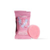 Beppy wet menstrual sponge met verpakking en roze zachte menstruatiespons zonder touwtje