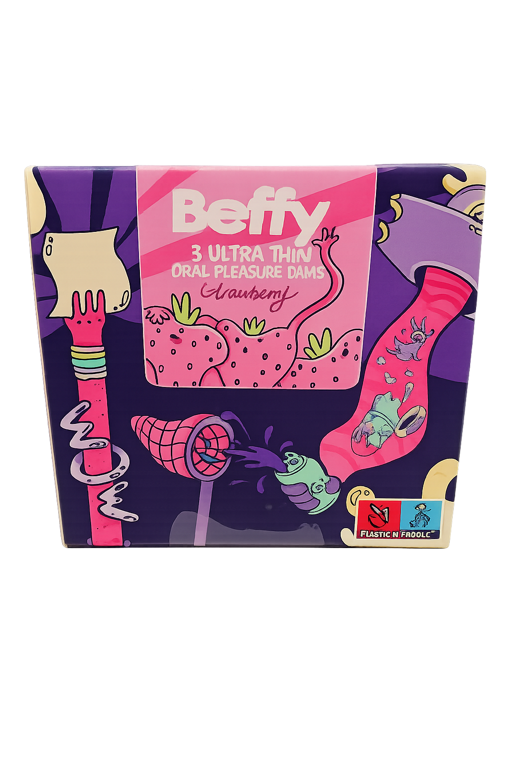 Beffy Likdoekjes 3 stuks – Aardbei aroma