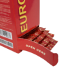 Euroglider condooms in dispenserdoos voor veilige seks en gemakkelijke distributie.