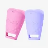 Beppy herbruikbare menstruatiecups in roze en paars voor comfortabele en duurzame menstruatiebescherming.